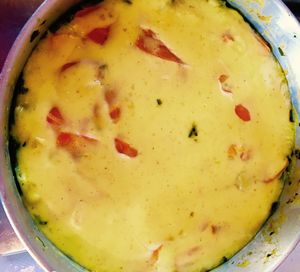 vegan lasagna at Amor Infinito in Montanita