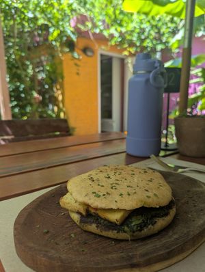 Vrindavan sandwich con tofu #Veganuary at La Cocina de Daksha in Tigre