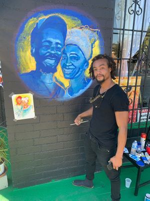 Beautiful  at Baba's Vegan Cafe in Los Angeles