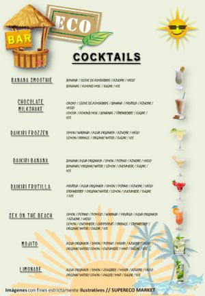 Carta de bebidas! at SuperEco Market in Buenos Aires