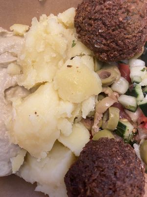 Boiled potatoes   at Nun in Milan