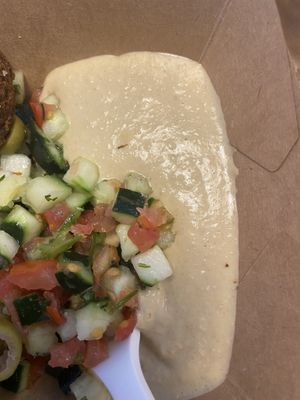 Hummus  at Nun in Milan