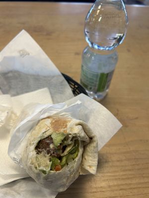 Vegan wrap  at Nun in Milan