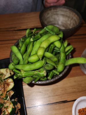 Edamame (vegan) at Chocolate Buddha in Melbourne
