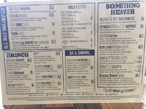 Cafe menu  at Wholefood Merchants in Ferntree Gully