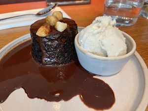 Fudge cake at Mildreds - Camden in North West London