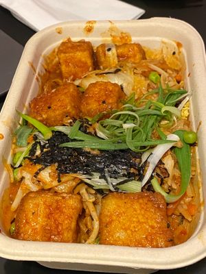 Tofu kimchi and seaweed at Mildreds - Camden in North West London