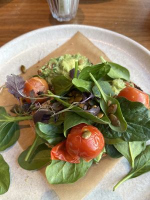 SMASHED AVO TOAST   at Mildreds - Camden in North West London