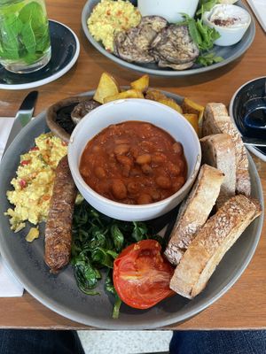 Traditional brunch  at Mildreds - Camden in North West London