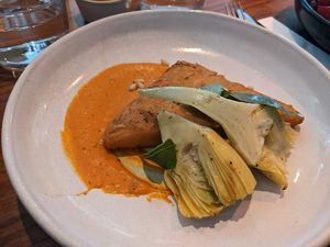 roman artichoke panelle at Mildreds - Camden in North West London