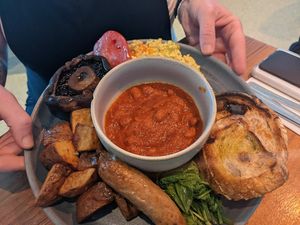 classic brunch at Mildreds - Camden in North West London