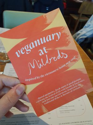 #Veganuary at Mildreds - Camden in North West London