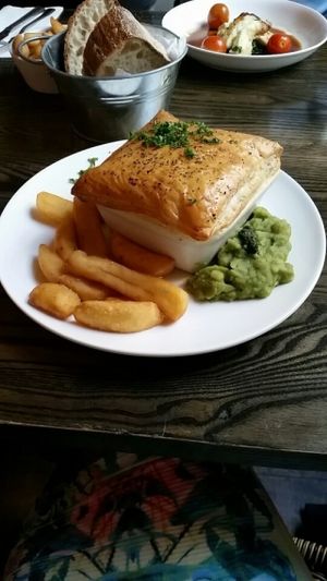 Vegan mushroom and ale pie at Mildreds - Camden in North West London