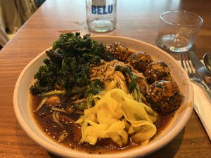 Mushroom noodles  at Mildreds - Camden in North West London