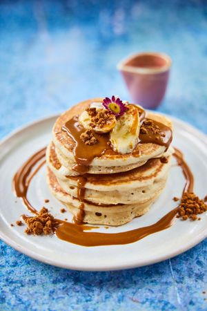 Biscoff pancakes at Mildreds - Camden in North West London
