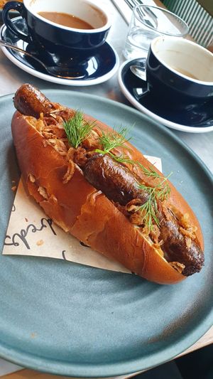 Sausage Bun at Mildreds - Camden in North West London
