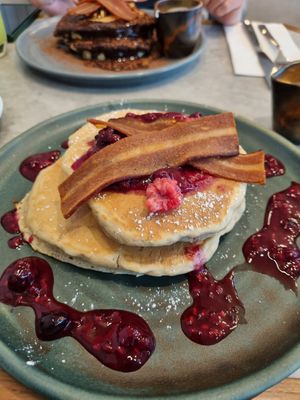 Berry pancakes at Mildreds - Camden in North West London