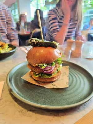 korean fried chick+n without fries at Mildreds - Camden in North West London