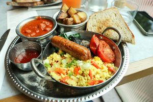 full english breakfast at Mildreds - Camden in North West London