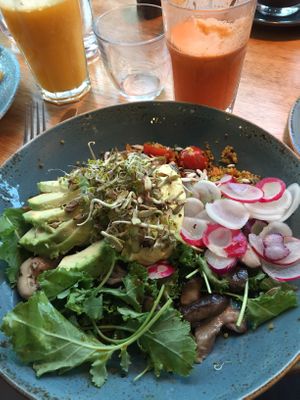 Yummy salad at Mildreds - Camden in North West London