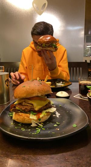   at Space Burger in Dusseldorf