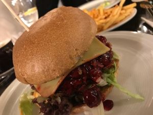 cherry lord burger at Space Burger in Dusseldorf