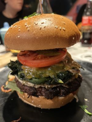 Beyond meat burger   at Space Burger in Dusseldorf