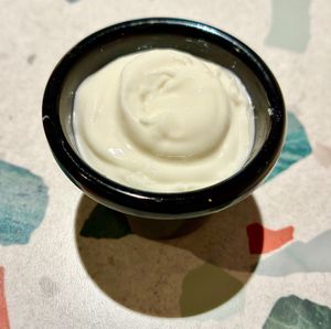 Vegan mayo  at Space Burger in Dusseldorf