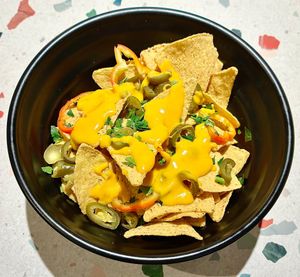 Cheesy nachos at Space Burger in Dusseldorf