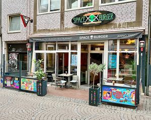 The venue  at Space Burger in Dusseldorf