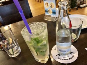 virgin ginger drink at Space Burger in Dusseldorf