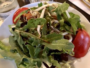 side salad at Space Burger in Dusseldorf