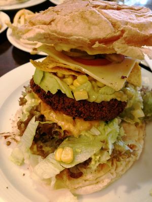 Much burger at Space Burger in Dusseldorf