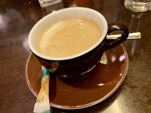 coffee at Space Burger in Dusseldorf