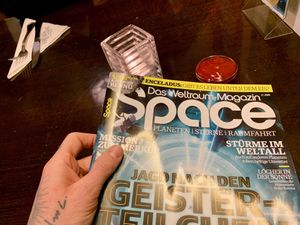 space magazine (!) at Space Burger in Dusseldorf