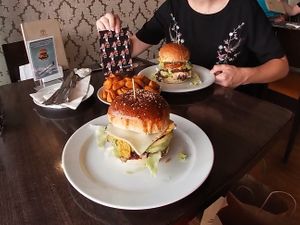  Vegan burger  at Space Burger in Dusseldorf