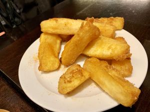 manioc fries at Space Burger in Dusseldorf
