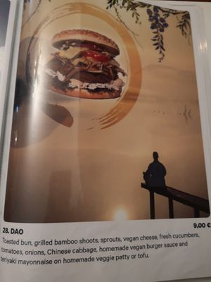 Vegan burger at Space Burger in Dusseldorf