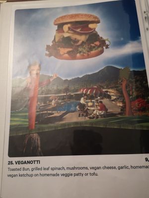 Vegan burger at Space Burger in Dusseldorf