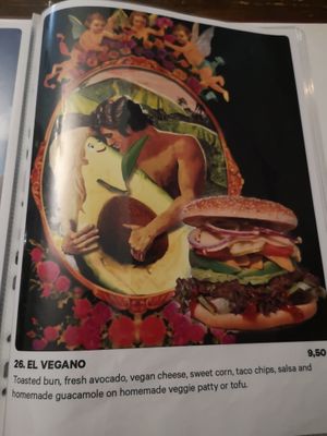 Vegan burger at Space Burger in Dusseldorf