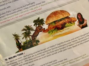 burger at Space Burger in Dusseldorf