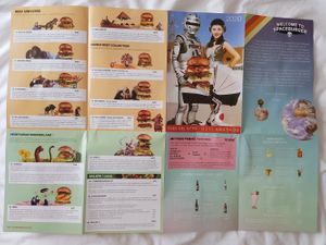 Meat and vegetarian burgers, and drinks at Space Burger in Dusseldorf