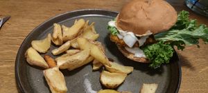 Like chicken burger. Super tasty, great texture. at Froindlichst - Winterhude in Hamburg