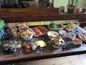 Part of the brunch buffet at Froindlichst - Winterhude in Hamburg