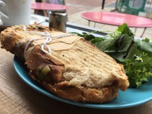 Sour dough toastie  at True Coffeehouse in Newcastle Upon Tyne
