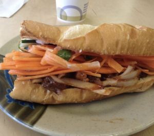 Banh Mi at Rush Hour Station in Bloomington