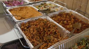 Lunch buffet with many vegan options  at Anatolia in Bloomington