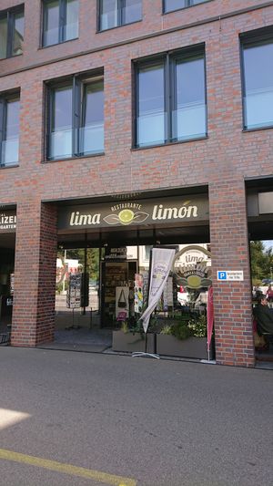 Lima Limon is located at the back of a small shop. at Lima Limon in Bremgarten