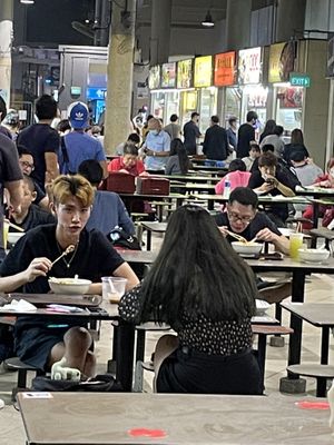 Food is cheap; $2.50 for white rice with any 3 veg. However, beware of the person with red shirt; she give extremely little; same as not giving at all. She’d attitude problem too at Zhai 斋 - Bedok Interchange in East Singapore