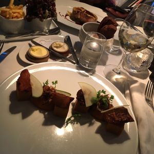 Second dish at Brasserie Godot in Stockholm